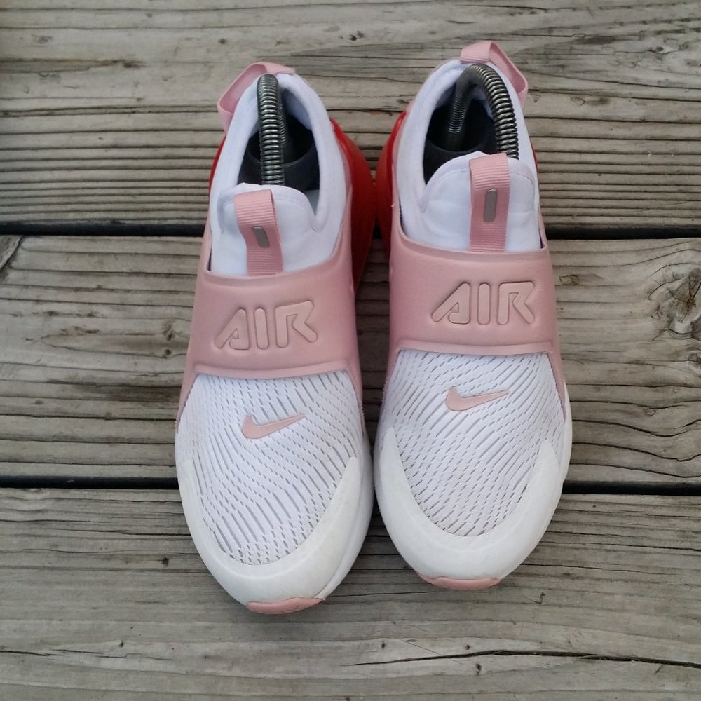 Women Size 6.5 / Size 5 Youth Nike Air Max 270 Extreme White Pink Glaze Running - Picture 5 of 8